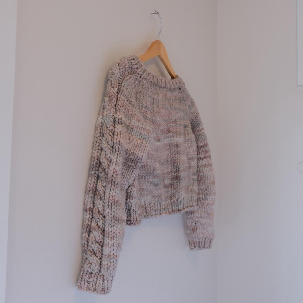Handmade Chunky Cable Knot Sweater XS